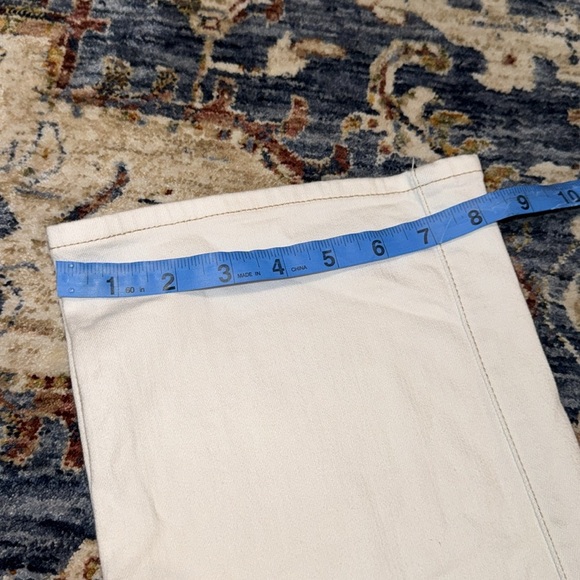 (NWOT) Abercrombie kids Abercrombie & fitch white high rise wide leg jean 11/12L - Picture 4 of 16